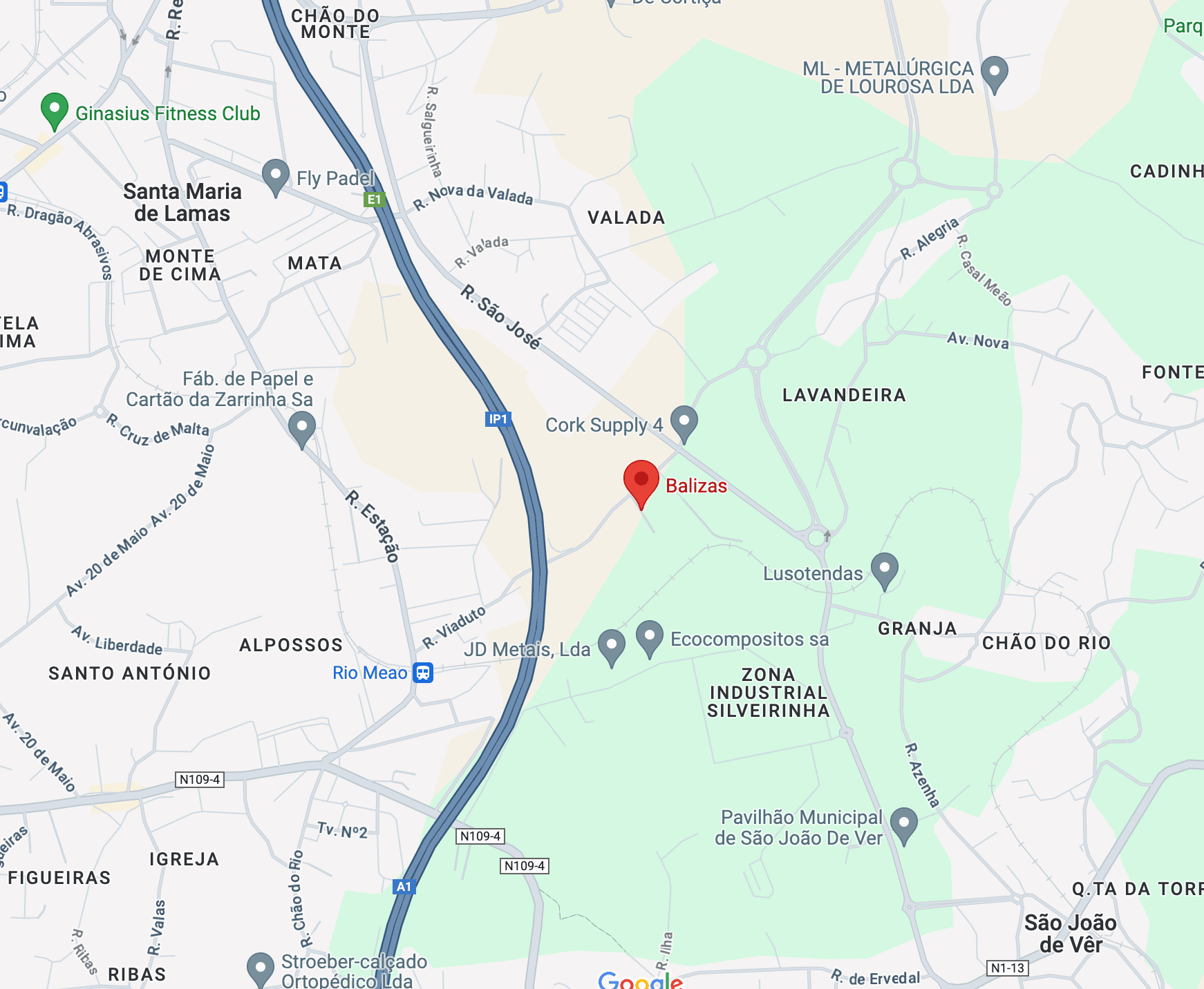 Mapa de Santa Maria da Feira